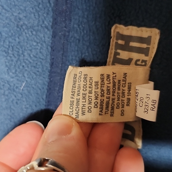 Duluth Trading Co Blue Fleece Zip Up Vest Mens XL Zip Pockets. - Picture 6 of 8